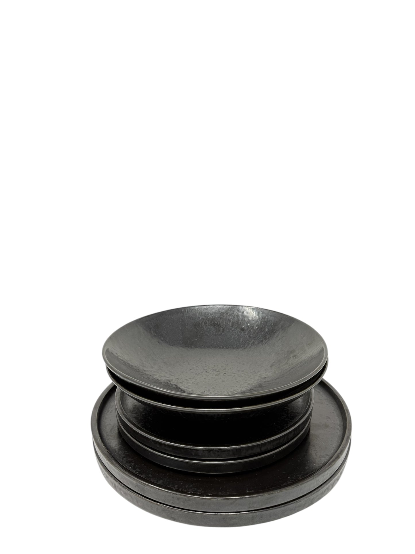 Dinnerset Obsidian – Elegantes Keramikset in Tiefschwarz