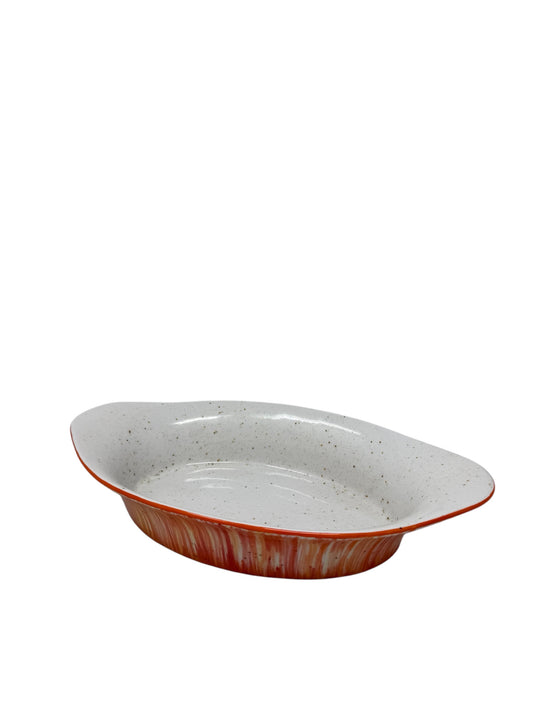 Ofenform Sol – Ovale Auflaufform in leuchtendem Orange