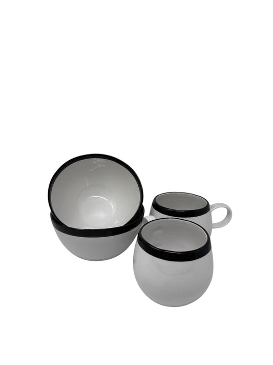 Breakfast Set Black & White – Tassen & Bowls